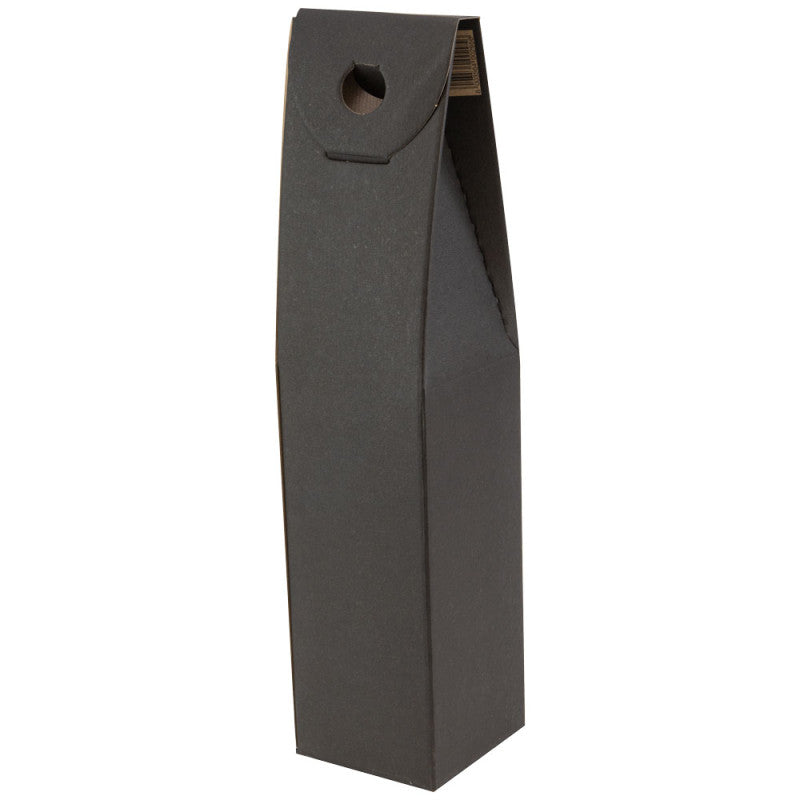 Wijnfles verpakking zwart - 1 Fles