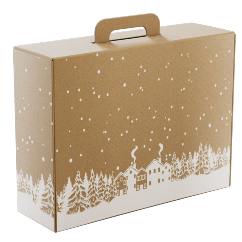 Koffer Karton kerst 42,5 x 33 x 12,5 cm