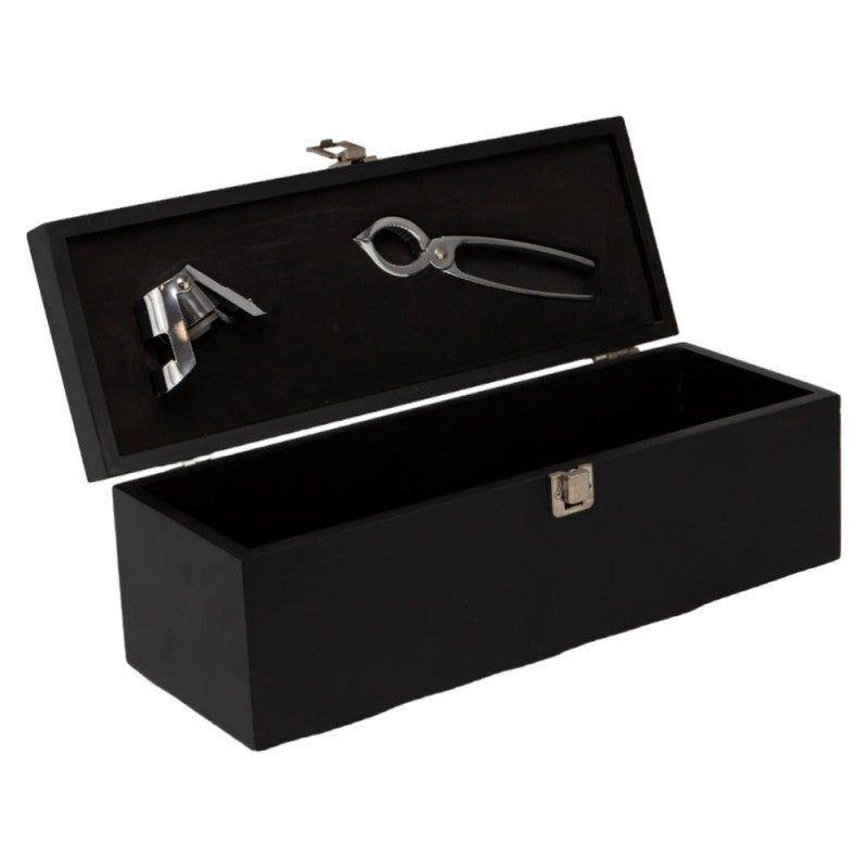 Champagnetui met accessoires - Hout