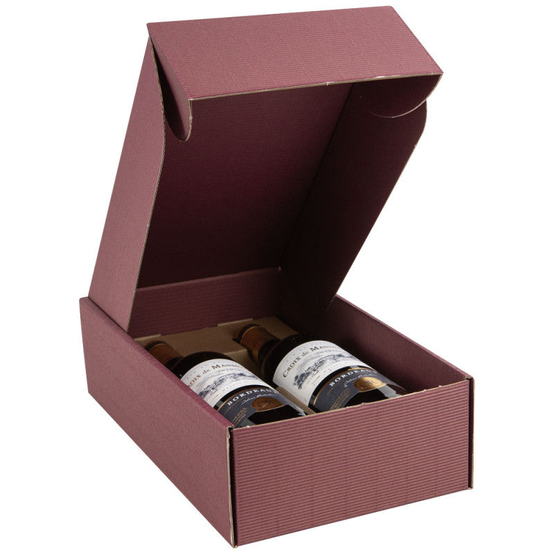 Wijnverpakking relief Bordeaux -  2 flessen