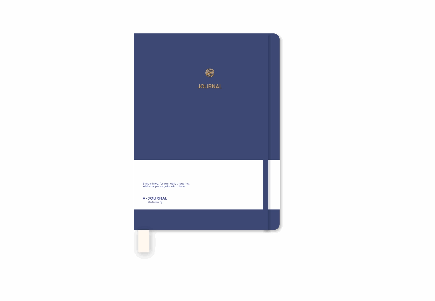 Journal Notitieboek A5 - Schrijflijnen -  Dark Blue
