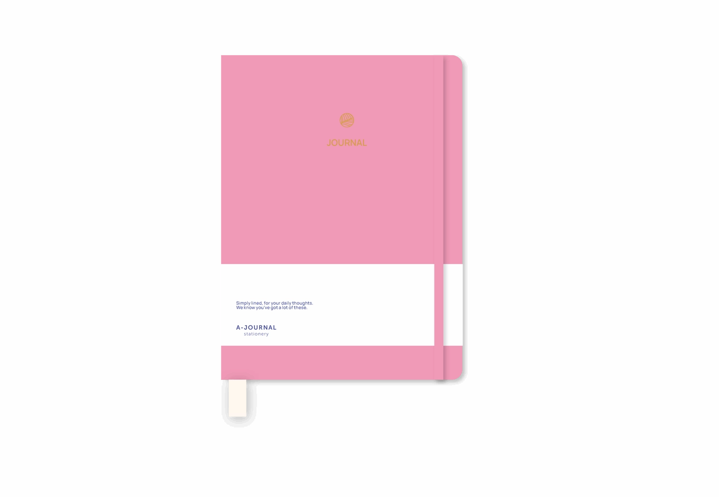 Journal Notitieboek A5 - Schrijflijnen -  Roze