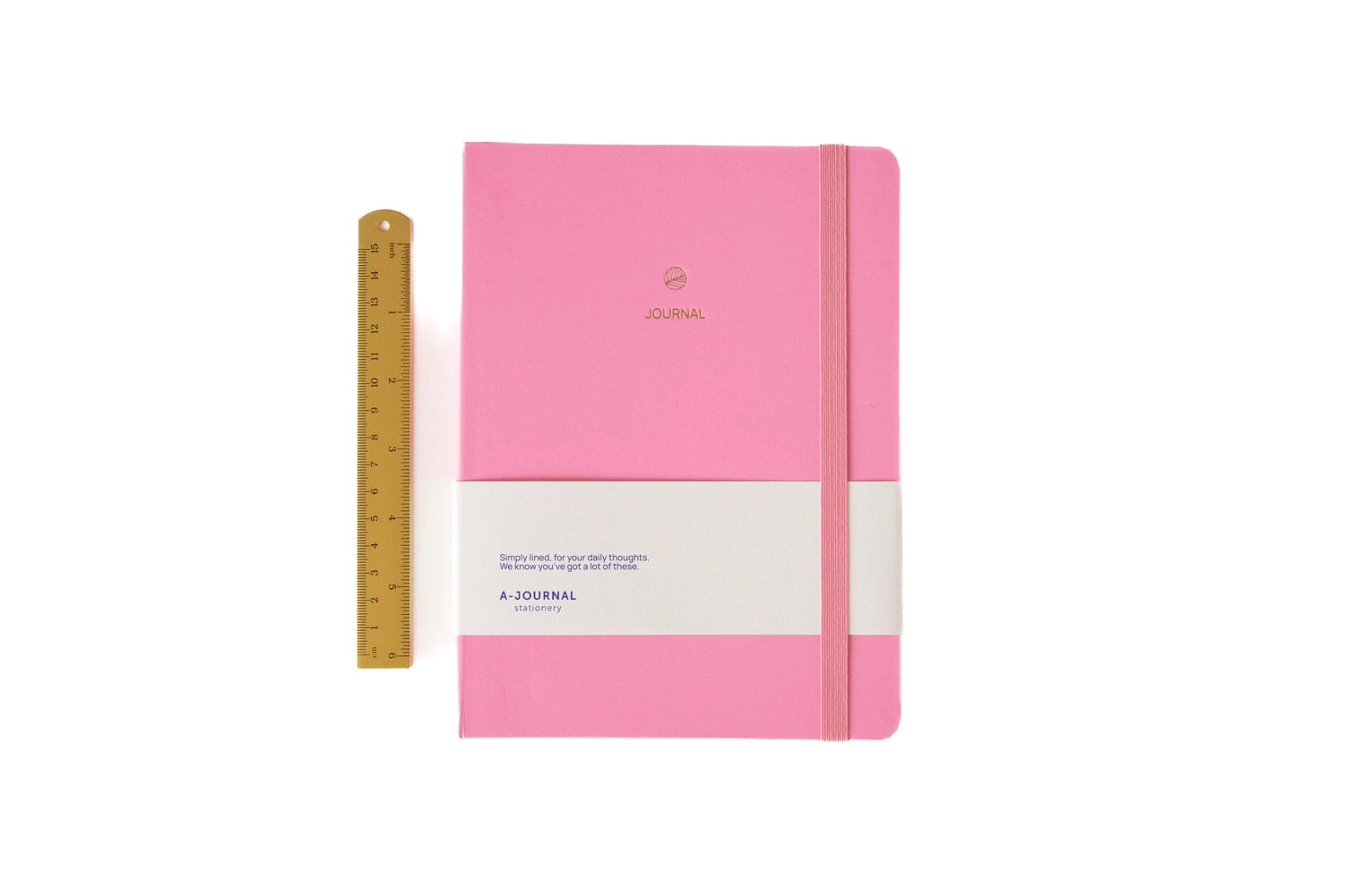 Journal Notitieboek A5 - Schrijflijnen -  Roze