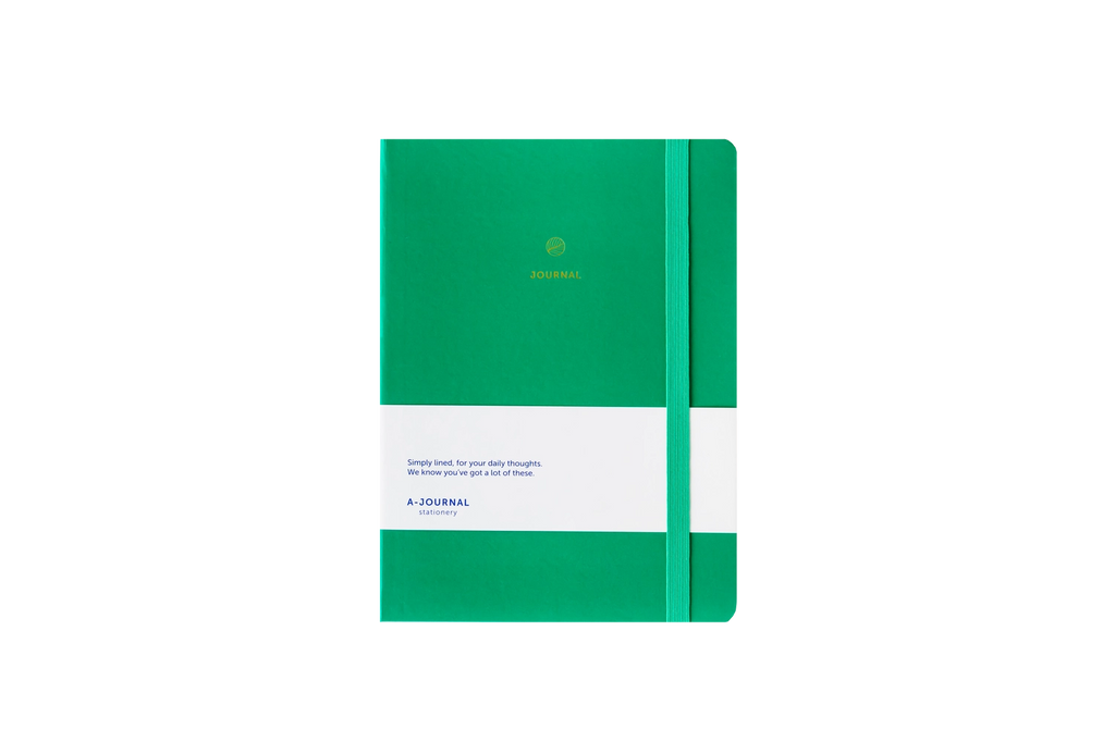 Journal Notitieboek A5 - Schrijflijnen -  Groen