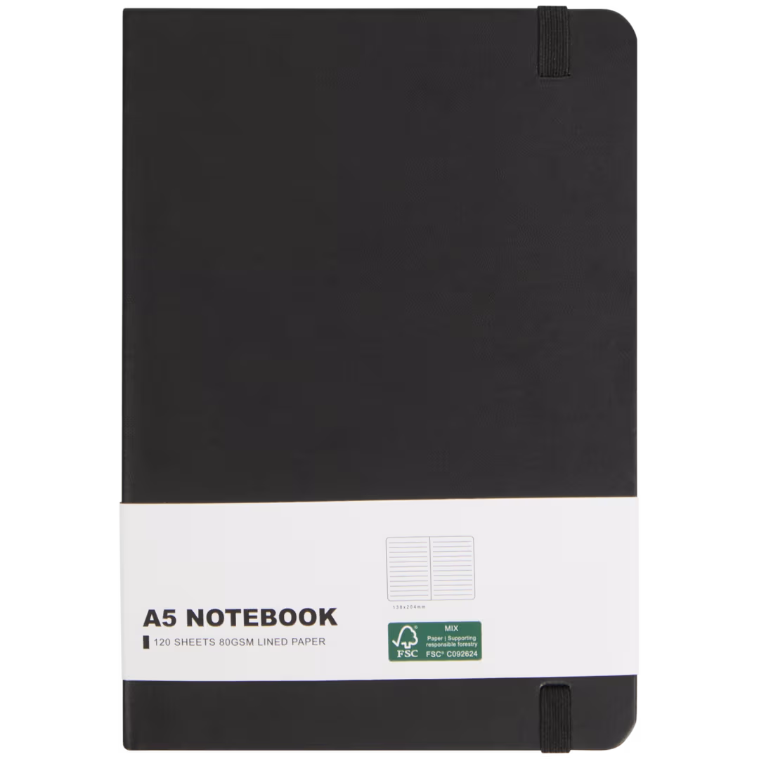 Notitieboek A5 - Black