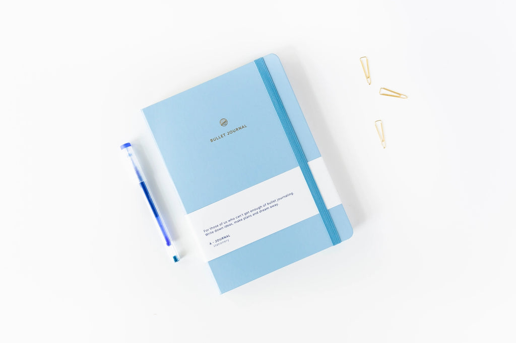 Journal Notitieboek A5 - Bullet -  Light Blue