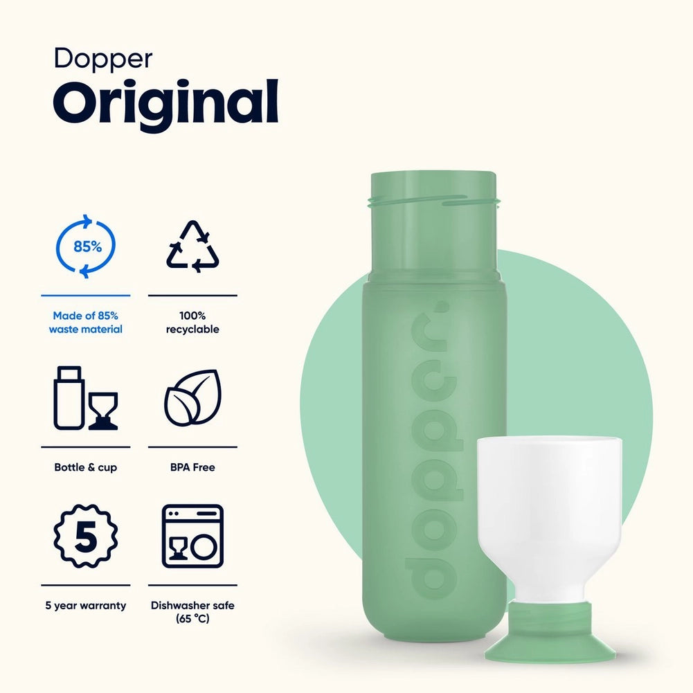 Dopper Original herbruikbare waterfles Moody Mint 450 ml
