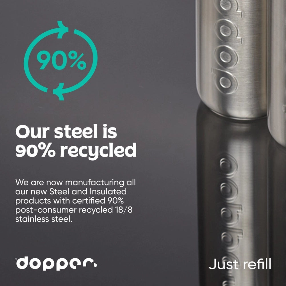 Dopper Steel herbruikbare waterfles 800 ml