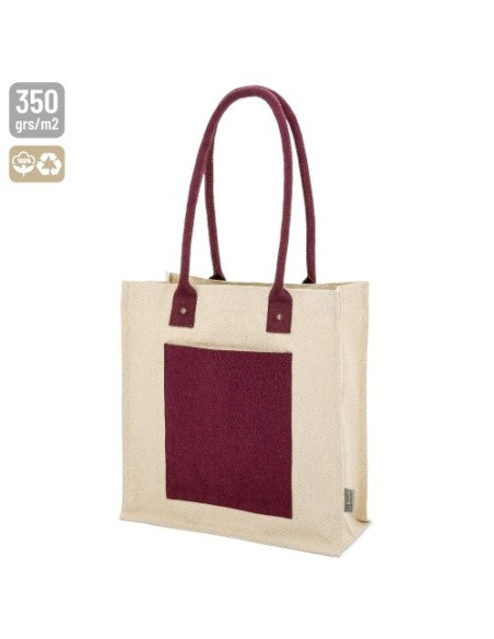 Canvas tas katoen met zak - Beige