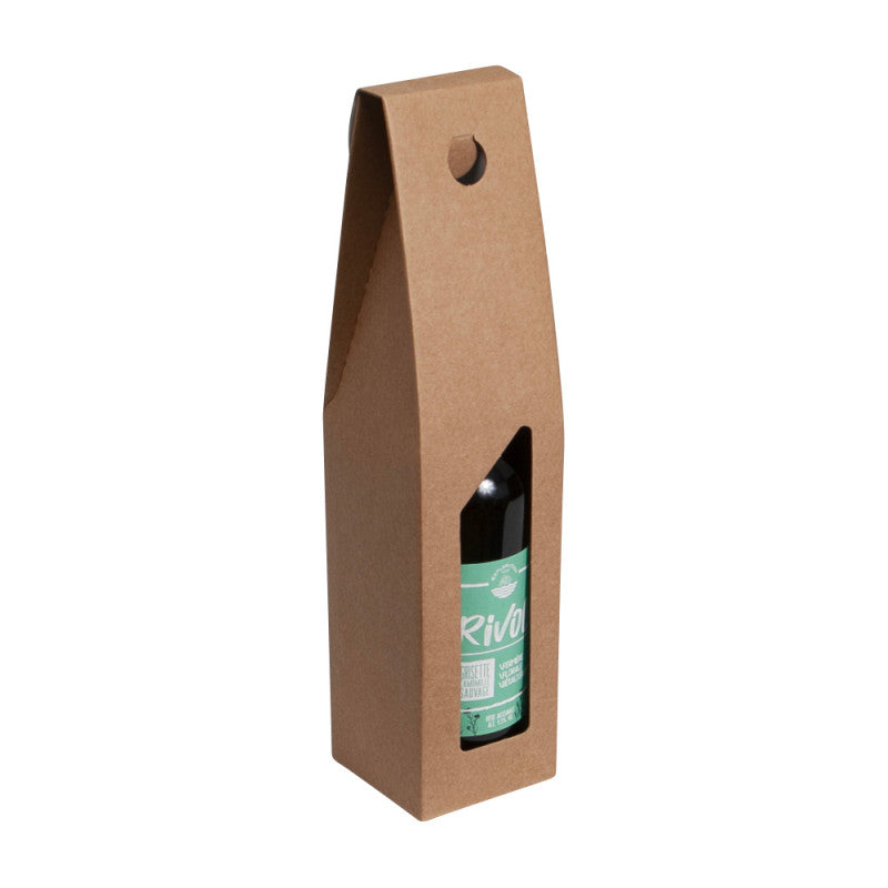 Kraft doos glad - 1 fles