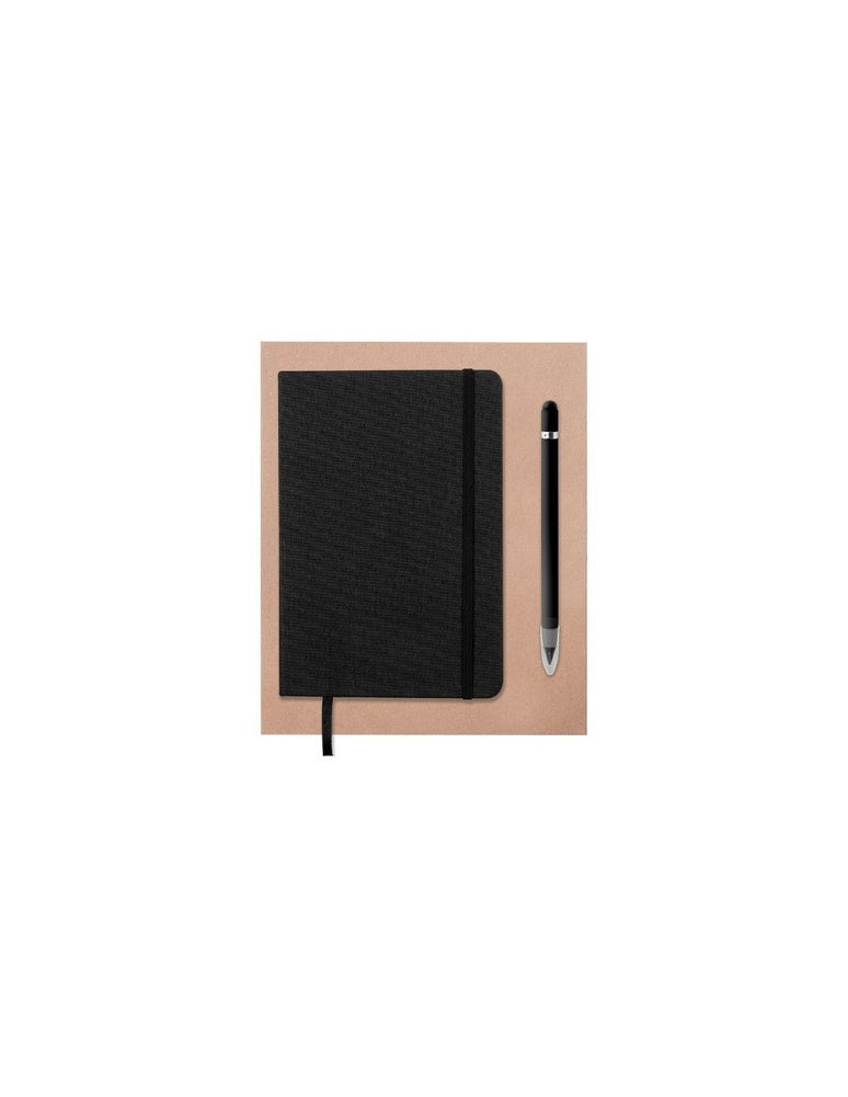 Notitieboek A5 + potloodset -Zwart