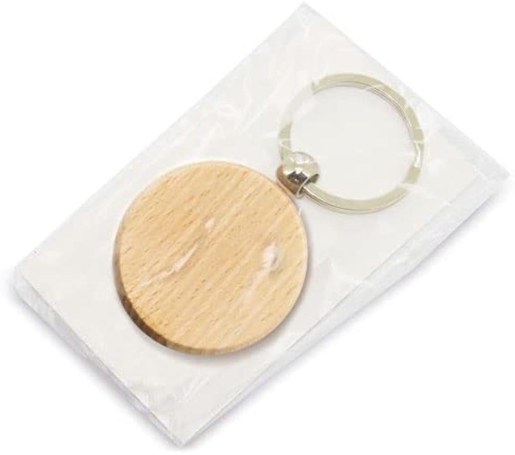 Sleutelhanger rond - Hout