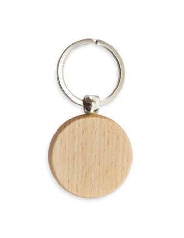 Sleutelhanger rond - Hout