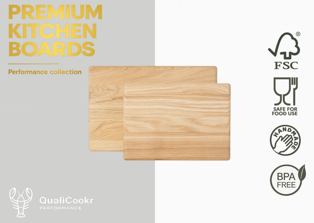 Eiken Serveerboard Set (2pcs)  (excl. houder)| Borrelplank