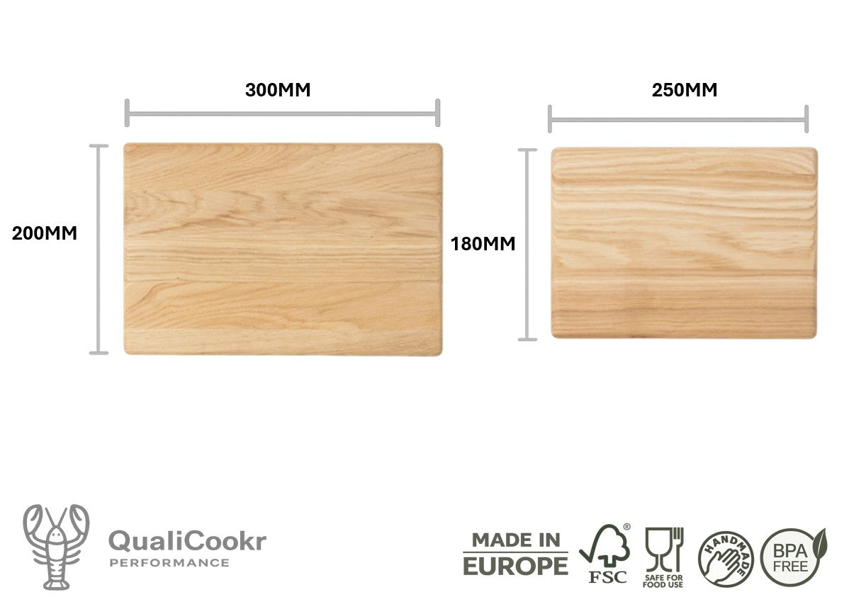 Eiken Serveerboard Set (2pcs)  (excl. houder)| Borrelplank