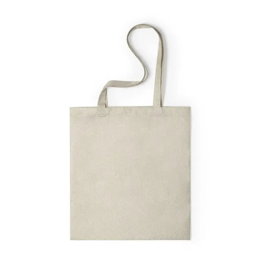 Totebag 100% polyester met natuurlijke afwerking -  Beige