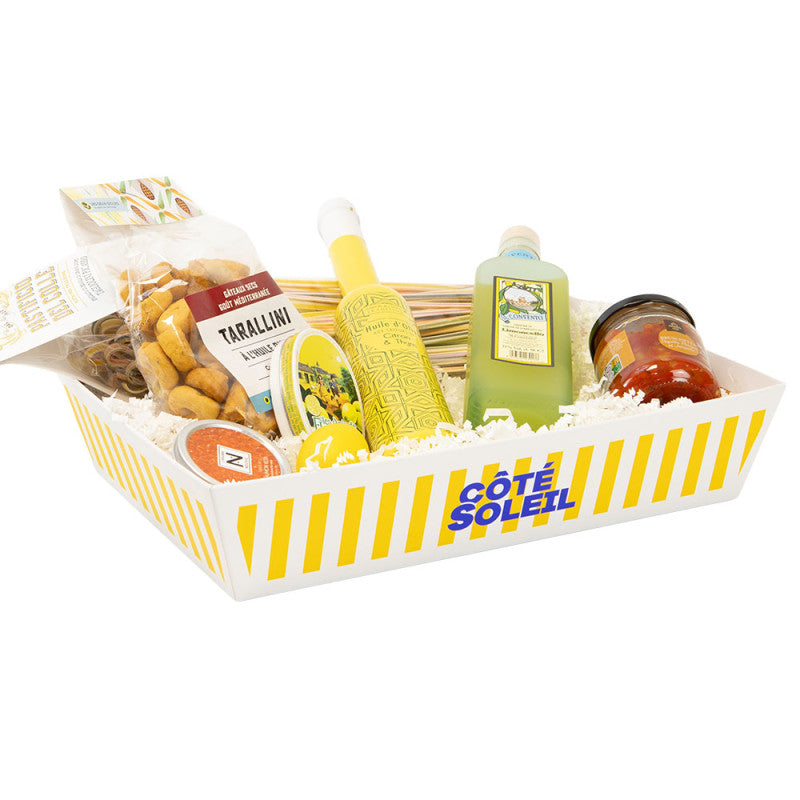 Kartonnen mand 36 x 27 x 7 cm - Wit/ Geel