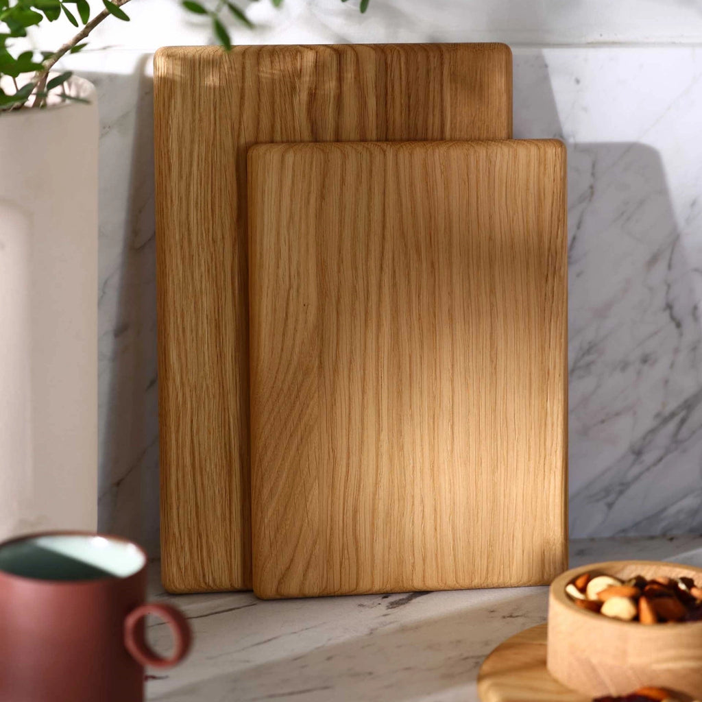 Eiken Serveerboard Set (2pcs)  (excl. houder)| Borrelplank