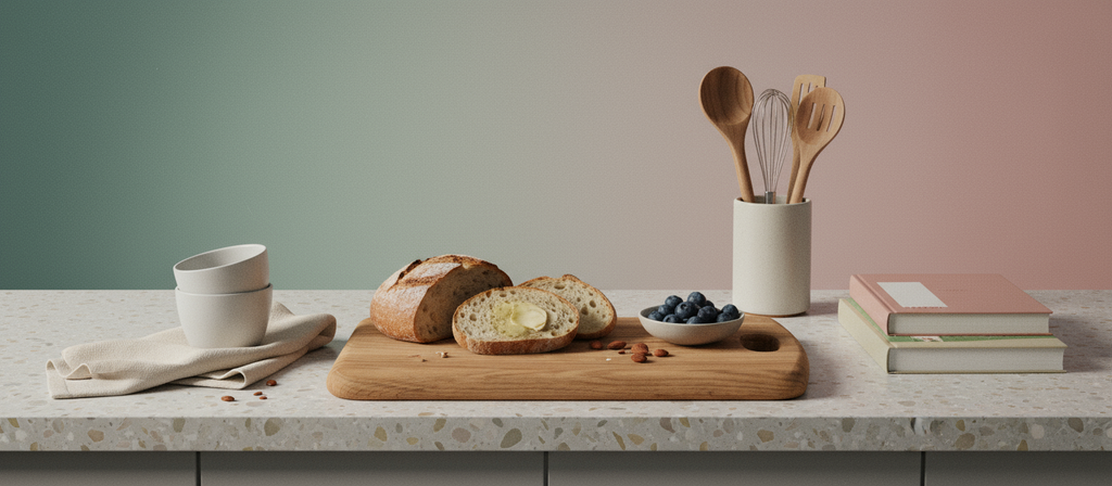 Eiken Serveerboard met handel 340x240x20MM | Borrelplank