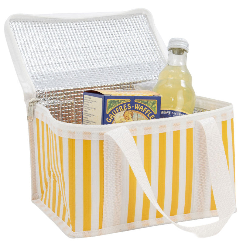 Koeltas  24 x 16 x 15 cm -Wit/Geel