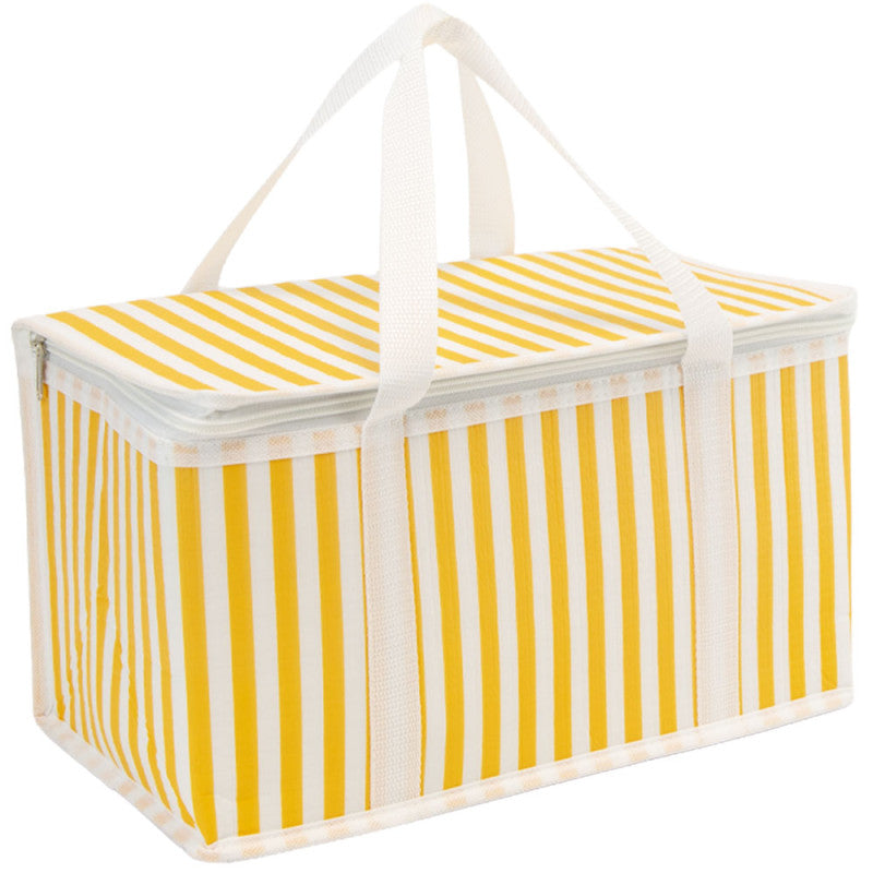 Koeltas 36 x 20 x 20 cm -Wit/Geel